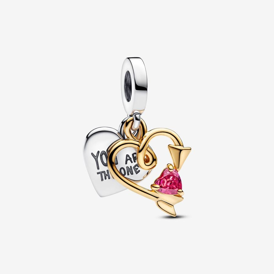 Charm Pendente Cuore con Freccia da incidere Pandora 763622C01