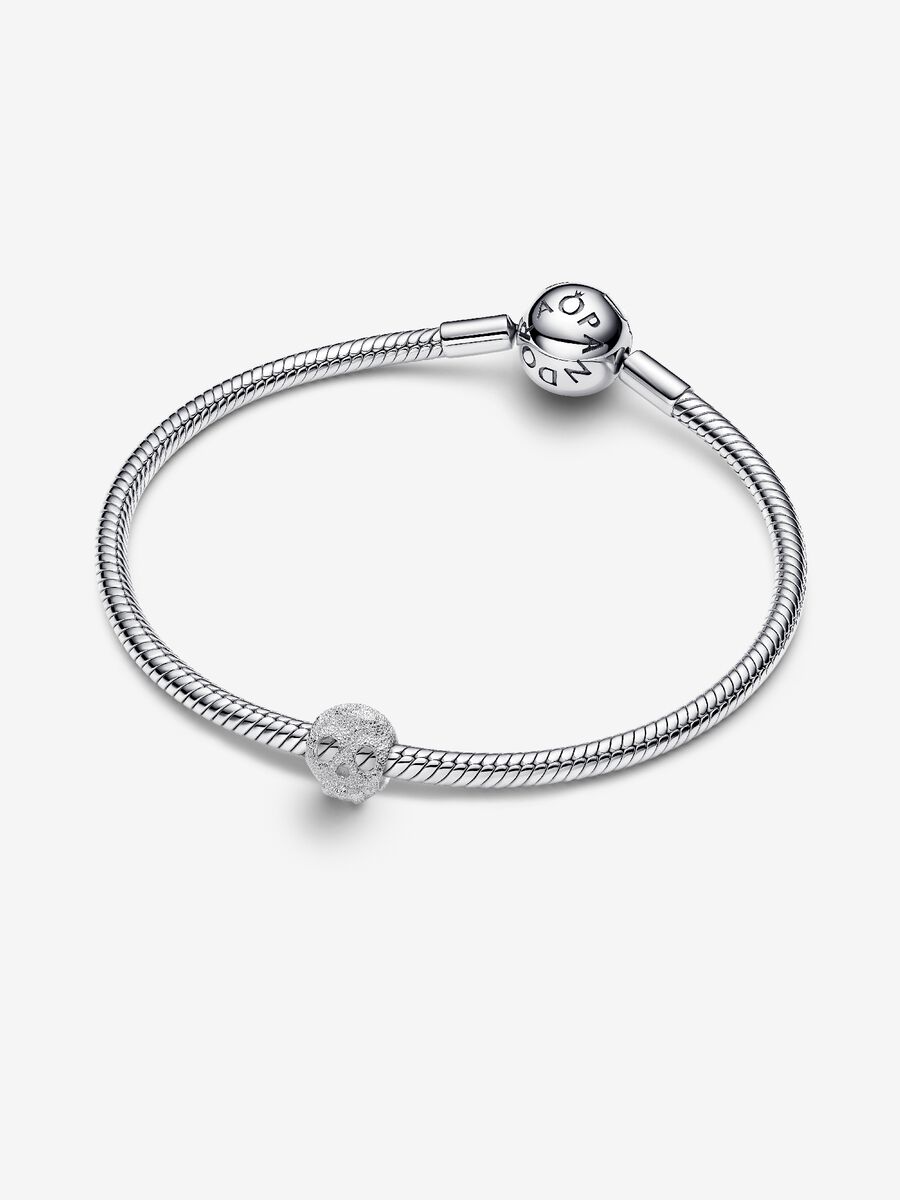 Mini Charm Teschio effetto diamantato Argento Sterling 925 Pandora 794040C00