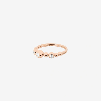 Precious Bollicine Ring in 9 Kt Rose Gold Dodo DAC1002_BOLLI_DB09R