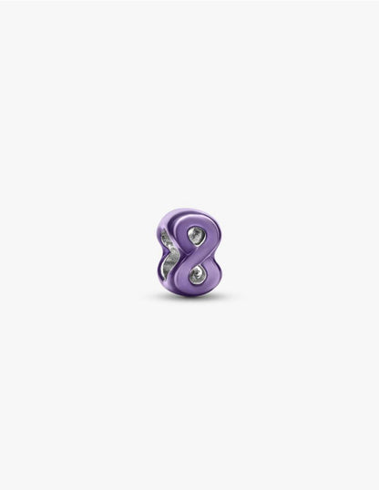 Mini Charm Infinito effetto metallico viola Pandora 794909C01