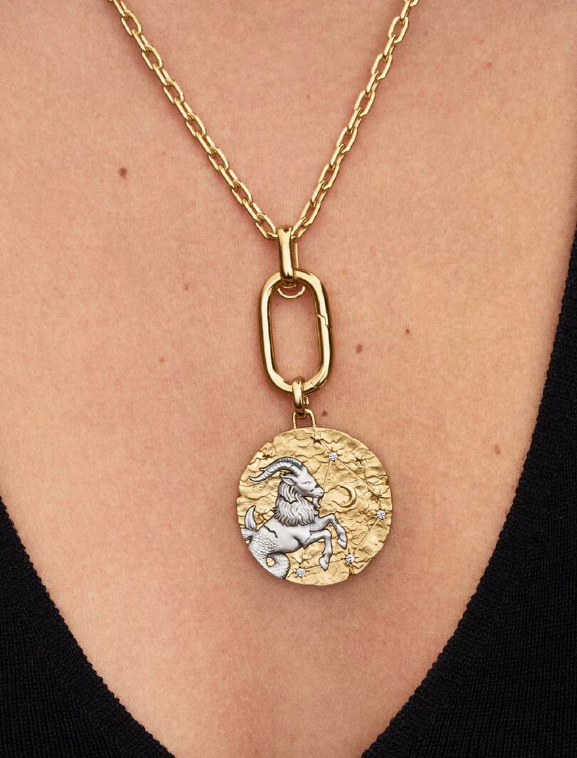 Charm Medallion XL Capricorno "Nihil Difficile Volenti" Pandora 764999C01