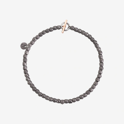 Mini Granelli Bracelet Titanium, Steel and 9 Kt Rose Gold Dodo DBC0002_GRANX_GTIMX