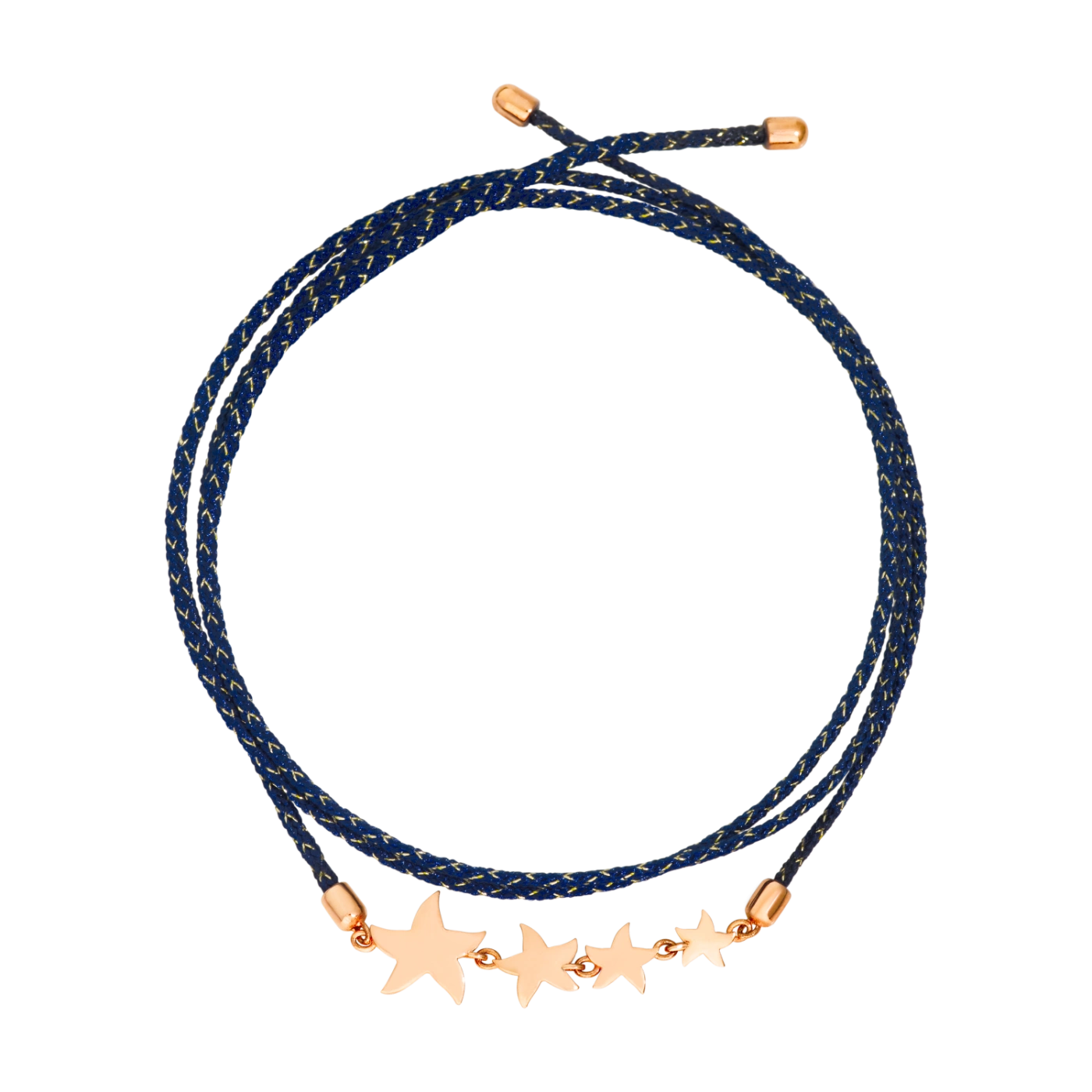 Dodo Star Bracelet With Cord DBC1003_STAR4_BLU9R