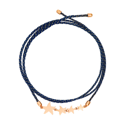 Dodo Star Bracelet With Cord DBC1003_STAR4_BLU9R