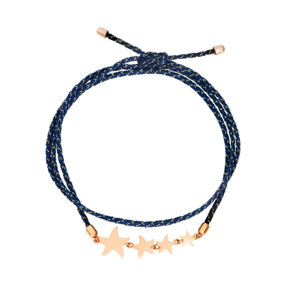 Dodo Star Bracelet With Cord DBC1003_STAR4_BLU9R