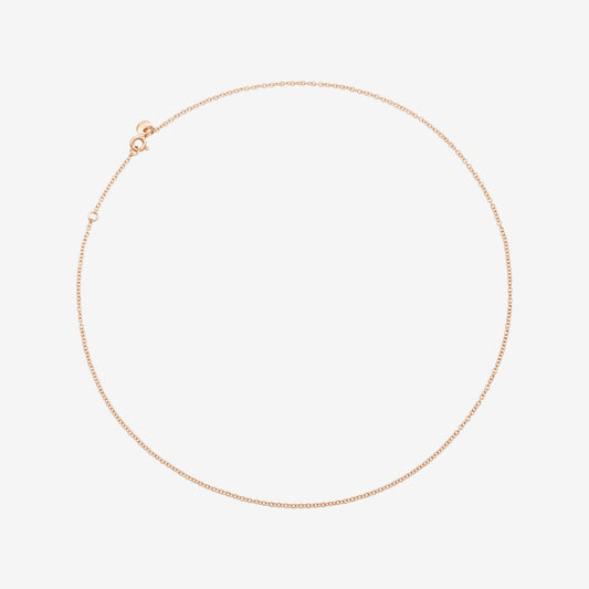 Essentials Necklace 9 kt Rose Gold 40 cm Dodo DCB5012_CHAIN_0009R