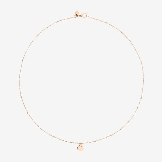 Mini Heart Necklace 9 Kt Rose Gold Dodo DCC4003_HEART_0009R