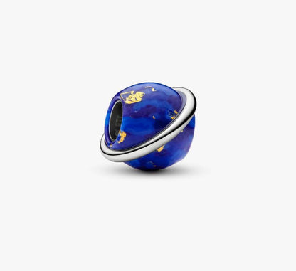 Charm Pianeta Blu con Finitura in Platino Pandora 735038C01