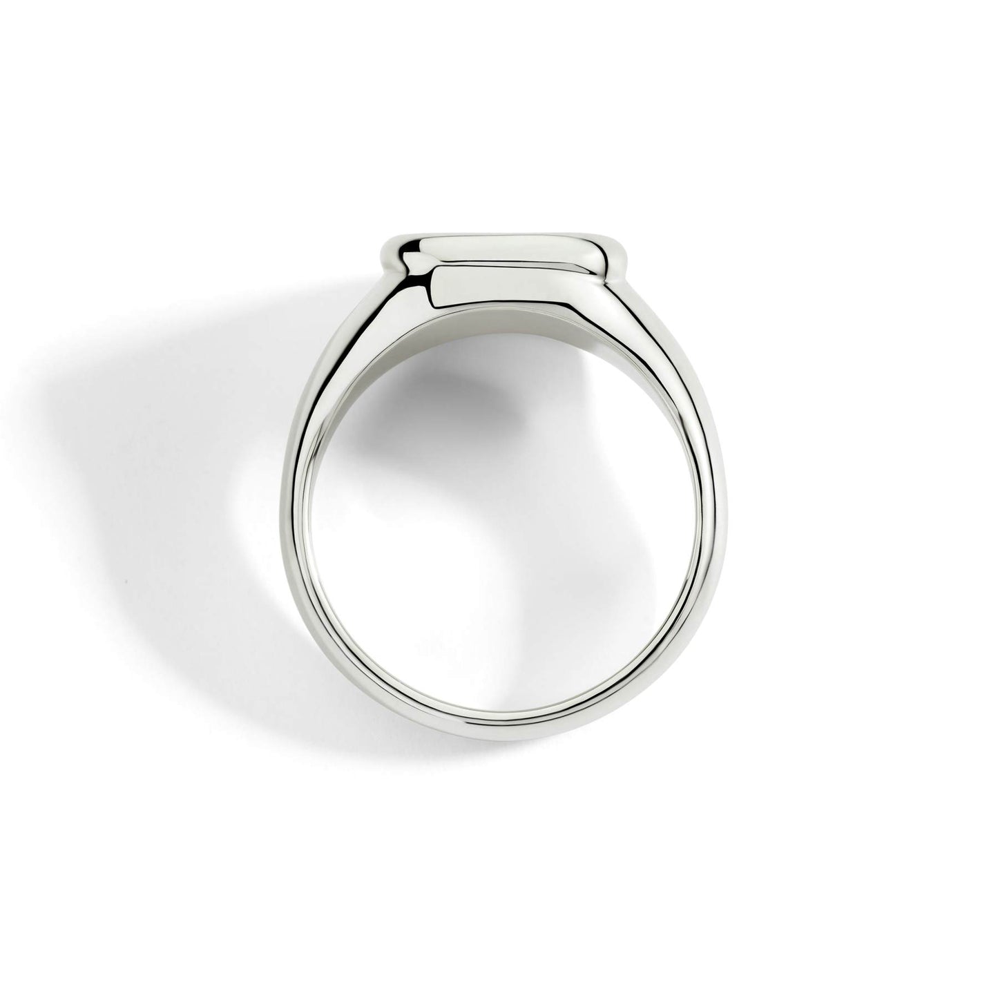 ANELLO SIGILLO ARGENTO & DIAMANTE BIANCO