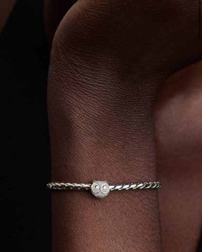 Mini Charm Gufo effetto diamantato Argento Sterling 925 Pandora 794525C00