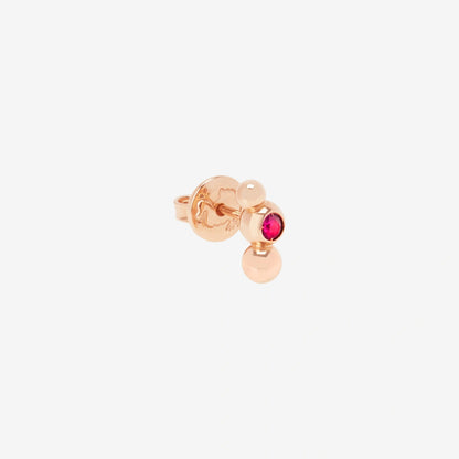 Bollicine Earring in 9 Kt Rose Gold Ruby Dodo DHC3002_BOLLI_RU09R