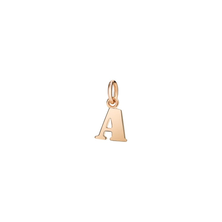 Letter A Pendant 9Kt Rose Gold Dodo DMB2004_LETAL_0009R