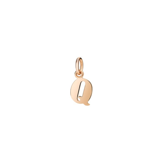 Large Letter Q Pendant in 9 Kt Rose Gold Dodo DMB2020_LETQL_0009R