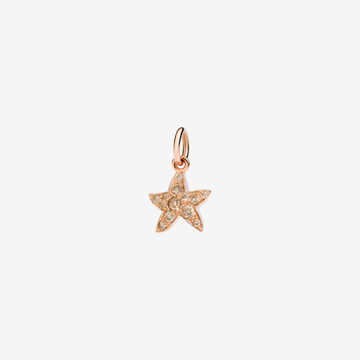 Ciondolo Stellina Prezioso Oro Rosa 9Kt e Diamanti Brown Dodo DMB5003_STARS_DBR9R