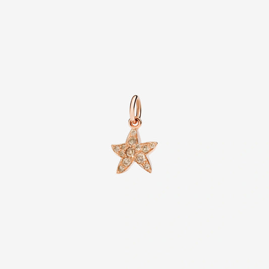 Precious Star Pendant in 9Kt Rose Gold and Brown Dodo Diamonds DMB5003_STARS_DBR9R