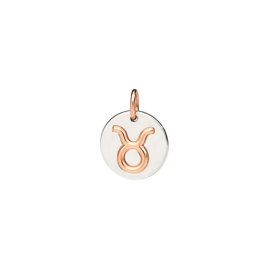 Taurus Zodiac Pendant Silver Rose Gold 9 kt Dodo DMC2005_ZODTO_0009A