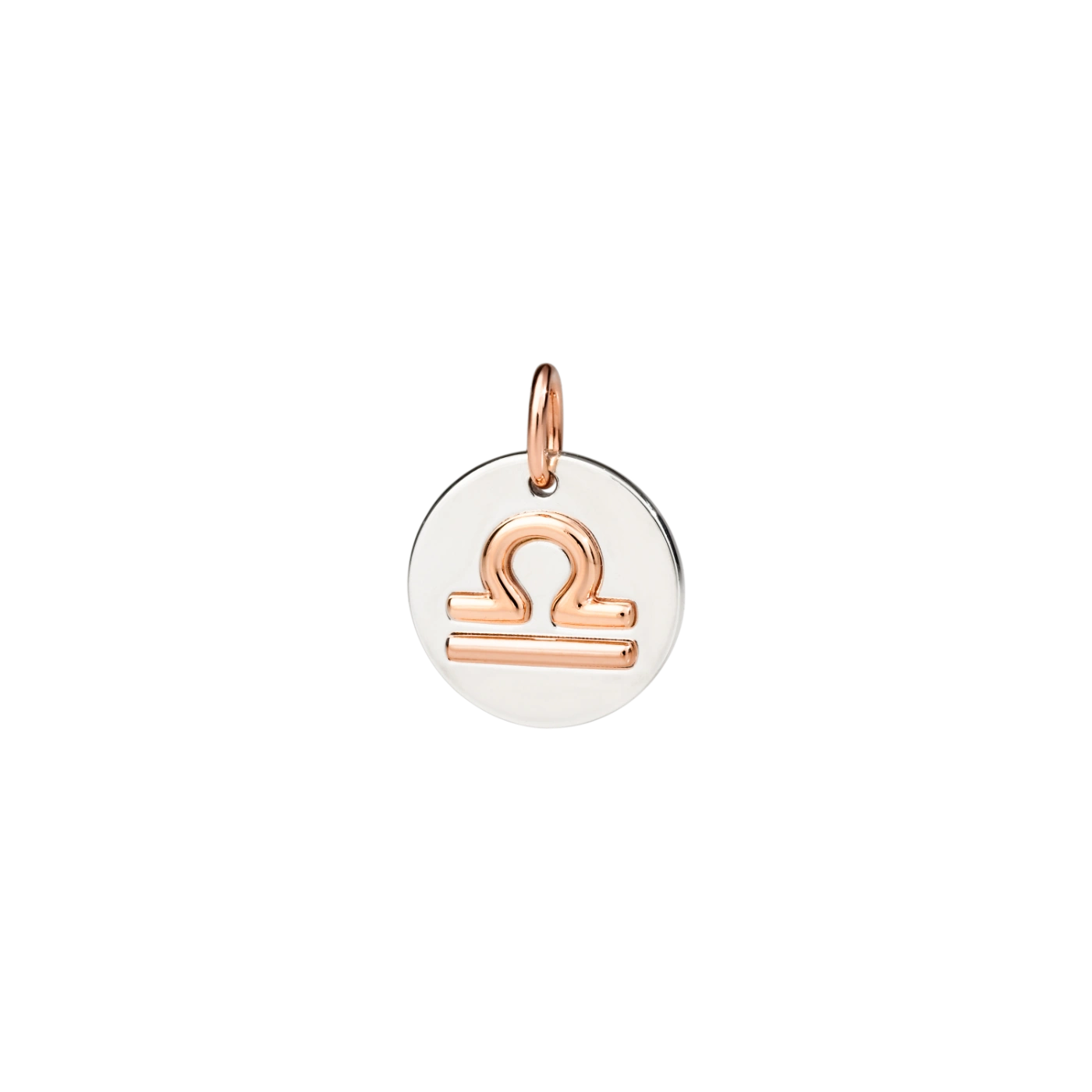 Ciondolo Zodiaco Bilancia Argento Oro Rosa 9 kt Dodo DMC2006_ZODBI_0009A