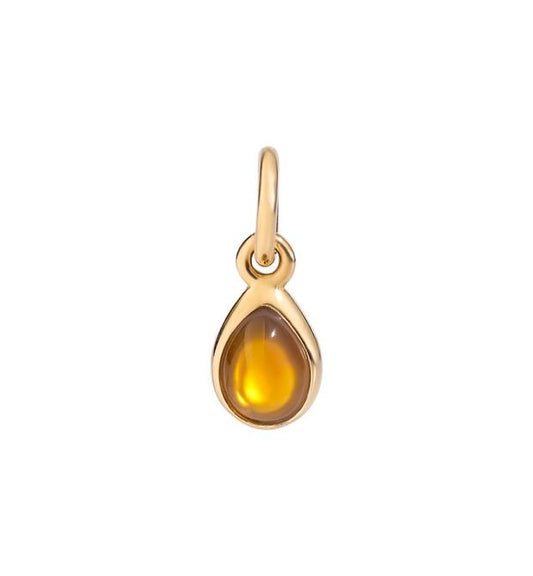 Honey Drop Pendant 18 Kt Yellow Gold, Mother of Pearl and Recycled Glass Dodo Dmdrop/og/glg