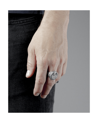Anello Chevalier Santa Muerte Argento NOVE25 N25ANE00157