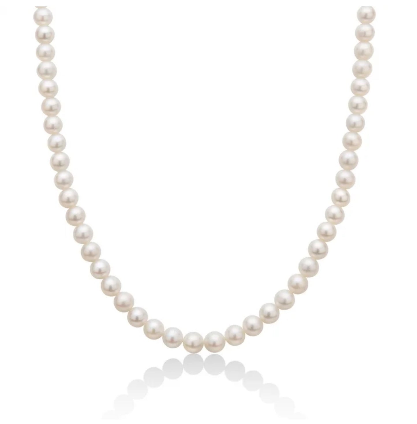 Collana di Perle Oriente 5-5,5 mm con Chiusura in Oro Bianco 40 cm Miluna PCL4196LV1
