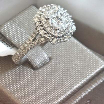 Anello Pavé Oro Bianco 18 kt E Diamanti Bianchi Crivelli 035-VR26466