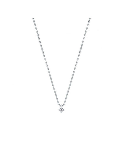 Girocollo Punto Luce con Diamante in Oro Bianco Mirco Visconti BN1/3