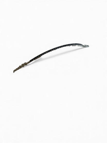 Bracciale Filo Targa Oro Bianco 18 Kt E Zaffiri Crivelli 234-5700-370