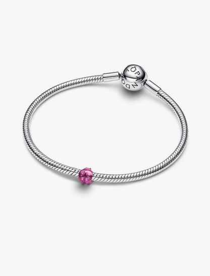 Mini Charm Coccinella effetto metallico rosa Pandora 794905C01