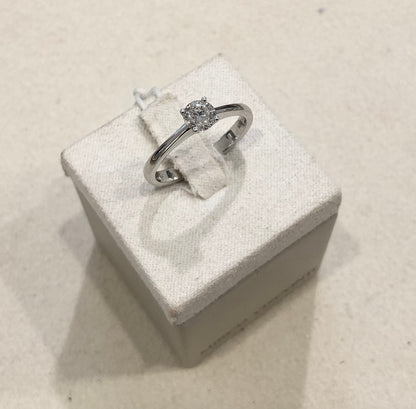 Anello Solitario in Oro Bianco Mirco Visconti U95/60