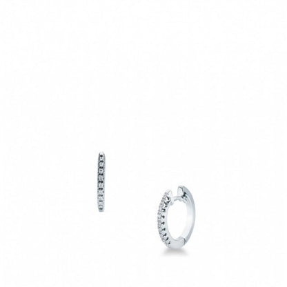 Orecchini a Cerchio con Diamanti in Oro Bianco Mirco Visconti GM125/3