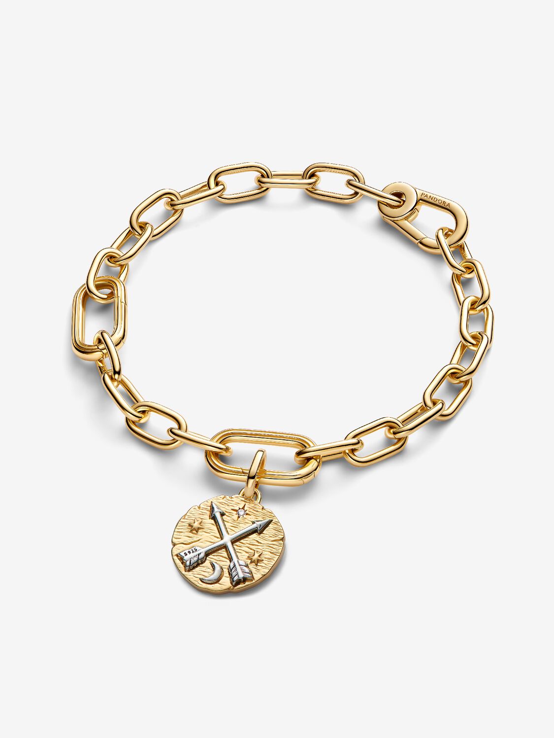 Charm Medallion Frecce "Ad Meliora"
Argento Sterling 925, Placcatura in Oro 14k Pandora 764081C01