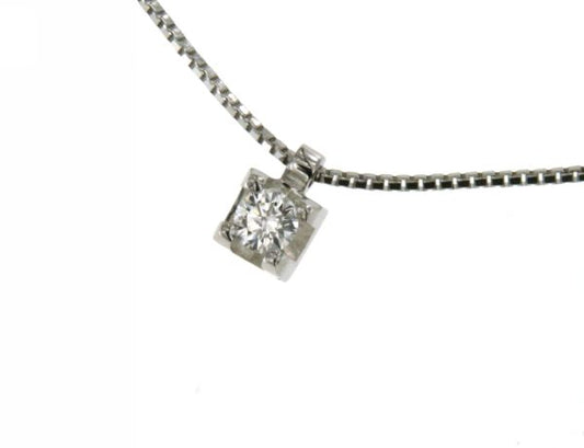 Girocollo Punto Luce con Diamante in Oro Bianco Mirco Visconti HP23/90