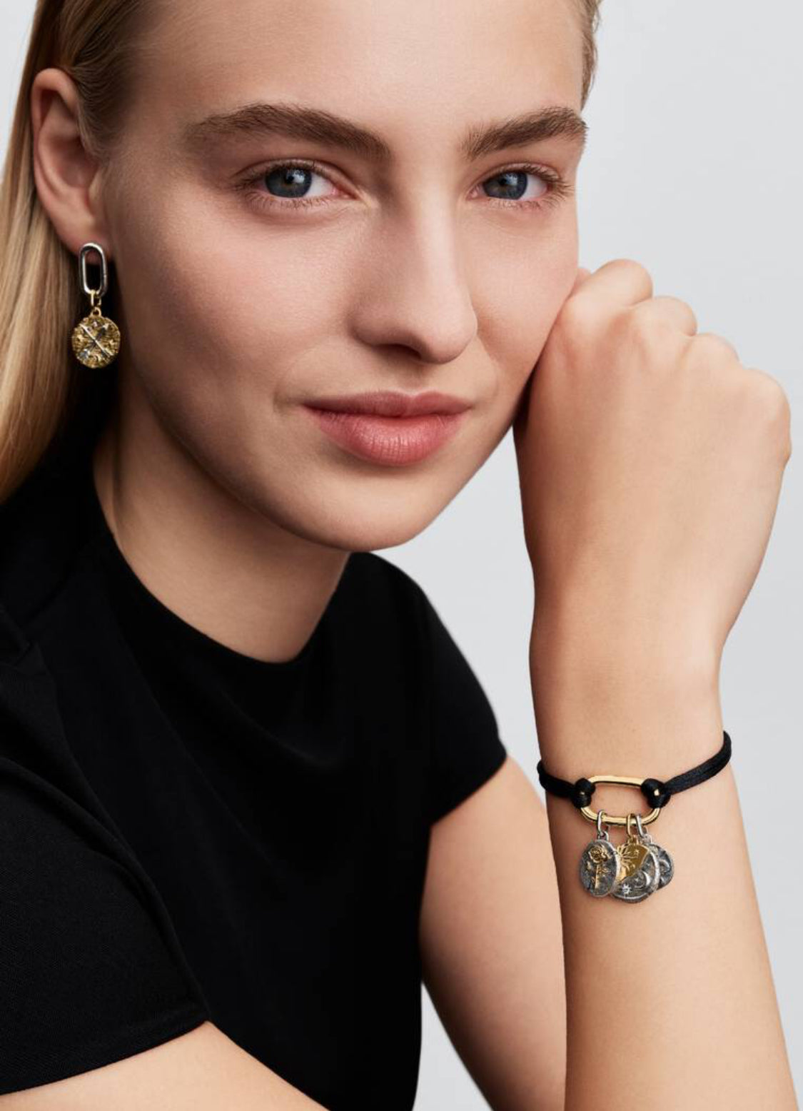 Bracciale Regolabile Cordino Nero con Link Apribile Pandora ME 564680C01