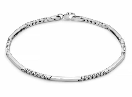 Bracciale con Diamanti in Oro Bianco Miluna BRD954