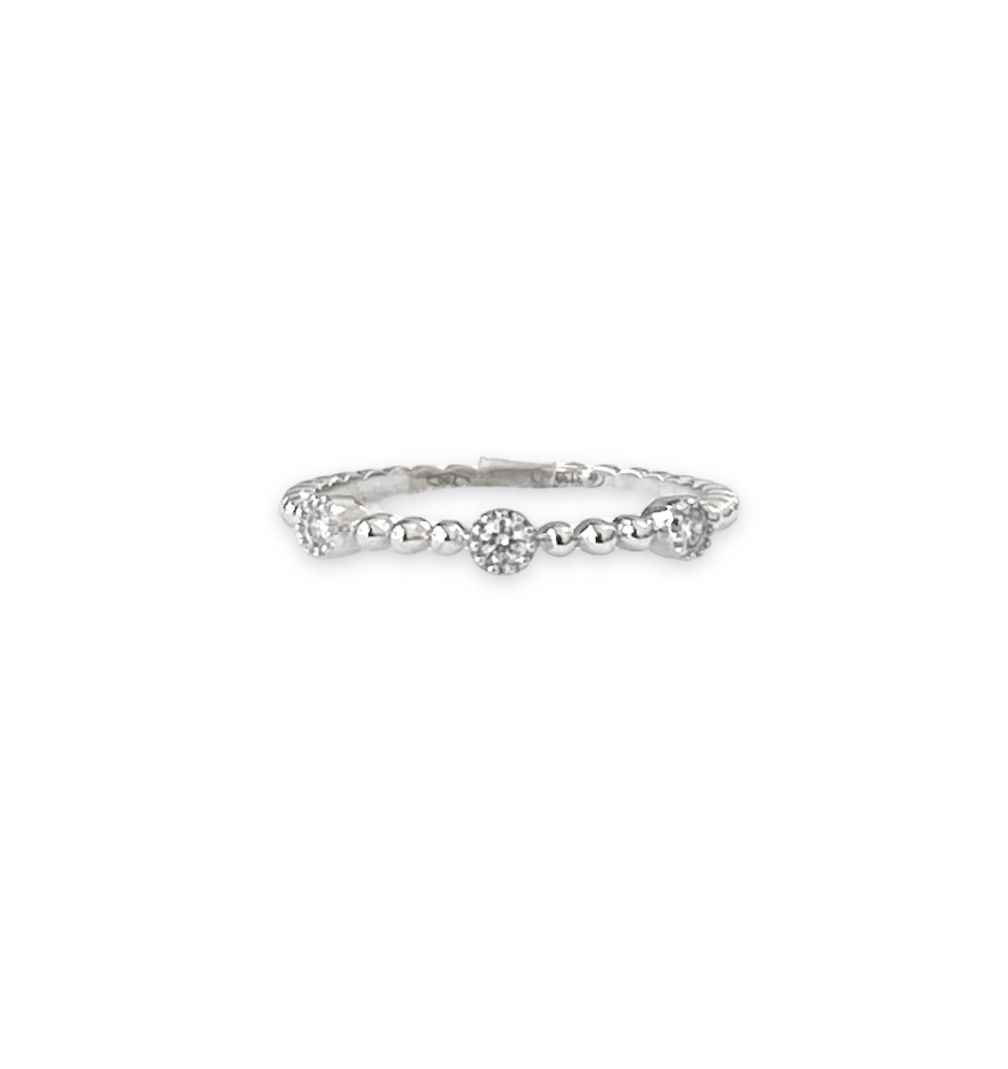 Phalanx Ring in 18 Kt White Gold and Diamonds 370-XR5278