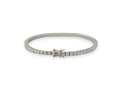 Tennis Bracelet in 18 Kt White Gold and Diamonds Crivelli 179-GRIF-56D