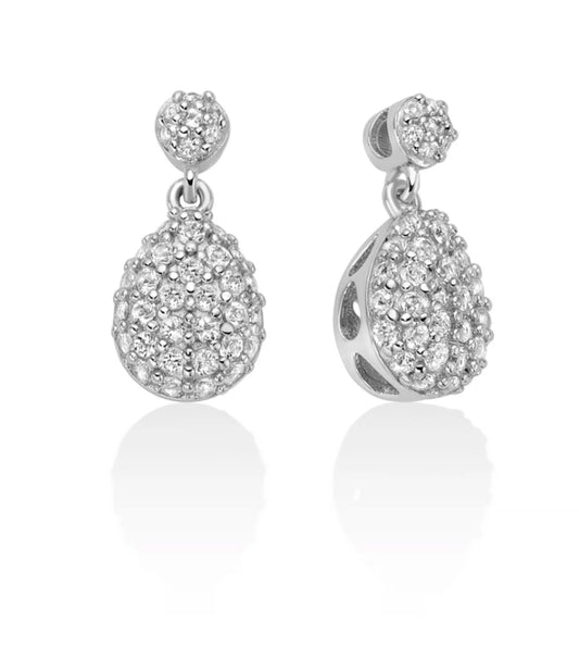 Orecchini “Giochi di Luce” in Argento925 e Topazi con Pendente Goccia Miluna ERD3112