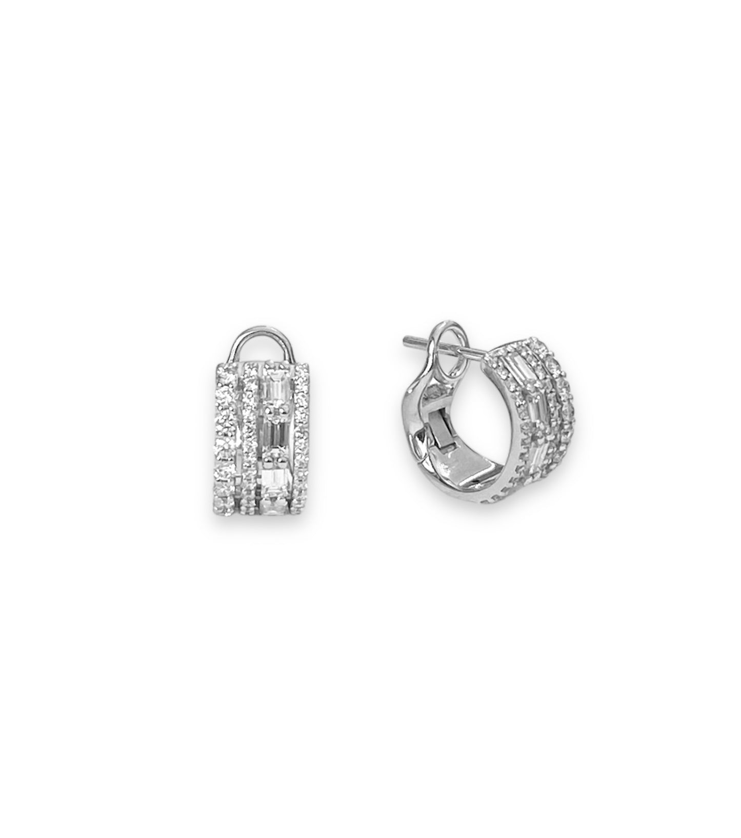 18 Kt White Gold and Diamond Earrings Crivelli 276-16083