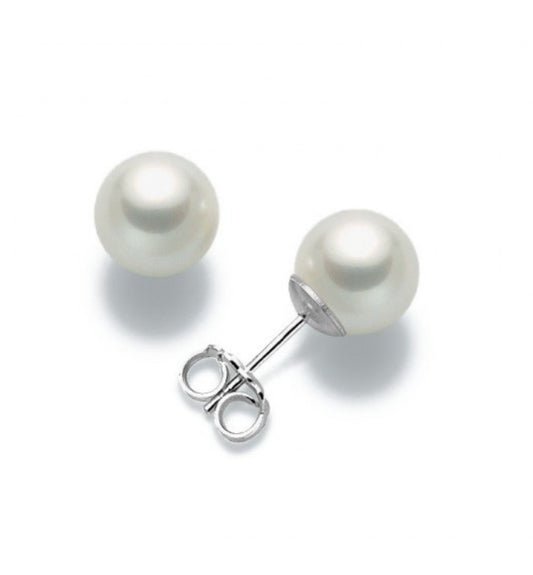 Orecchini Miluna Perle Gemelle Regina 8,5-9mm in Oro Bianco Miluna PPN859BM