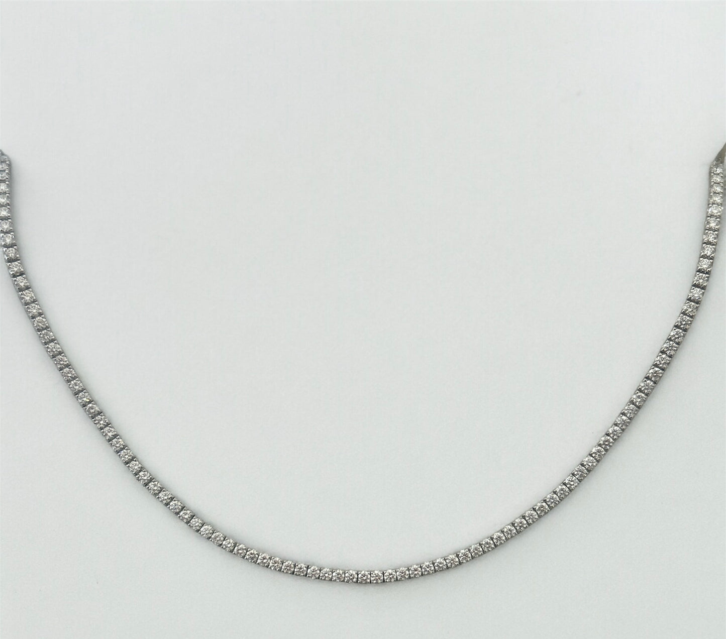 Tennis Necklace in 18 Kt White Gold and Diamonds Crivelli 045-3044