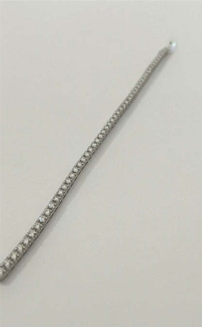 Tennis Bracelet in 18 Kt White Gold and Diamonds Crivelli 329-L1052-I