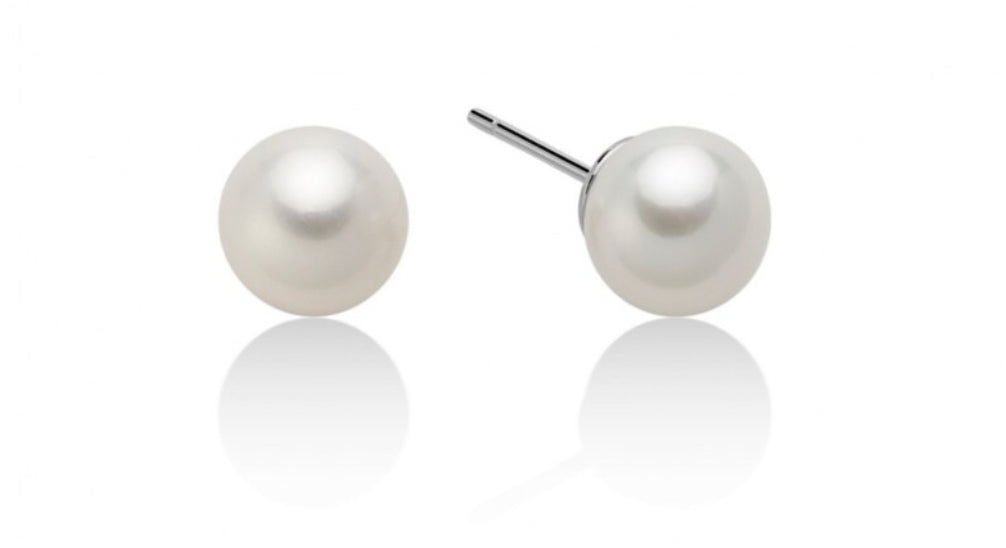 Orecchini di Perle Gemelle Oriente 8,5-9mm in Oro Bianco Miluna PPN859BM