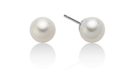 Orecchini di Perle Gemelle Oriente 8,5-9mm in Oro Bianco Miluna PPN859BM