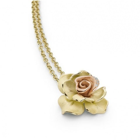 Flowers Gold and Diamond Necklace Annamaria Cammilli GPE0107R