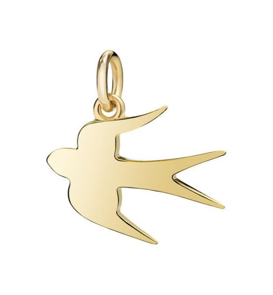 Swallow Pendant 3 Gr 18 Kt Yellow Gold Dodo