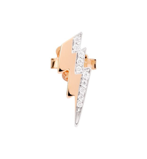 Precious Lightning Earring in Rose Gold and White Diamonds Dodo DOHFUL/9/B