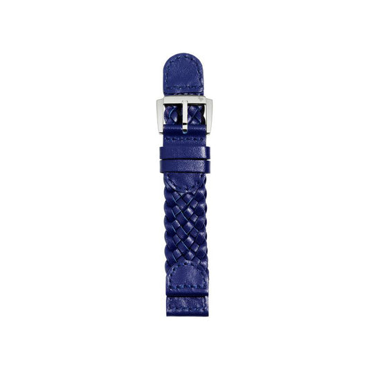 Blue Leather Strap For 37 Mm Dodo Case