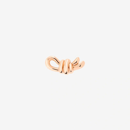 9 Kt Rose Gold Knot Stud Earring DHC3008_KNOTS_0009R 