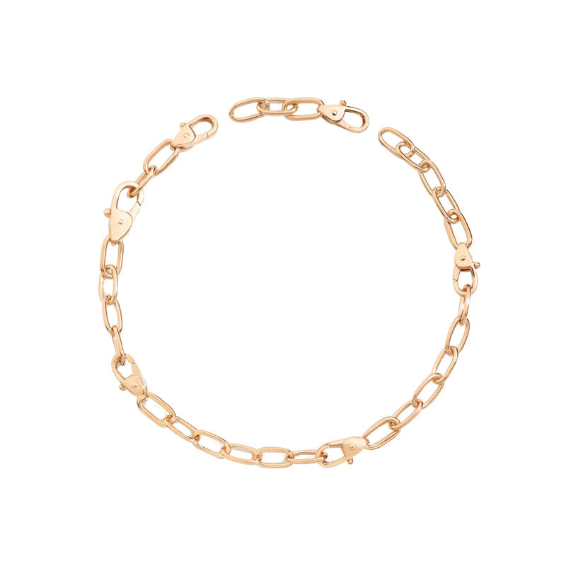 Bracciale Moschettoni Oro Rosa 9 Kt Dodo DB5MSC/9