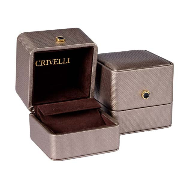 Orecchini Trifoglio Oro Bianco 18 KT E Diamanti Crivelli 117-OR322